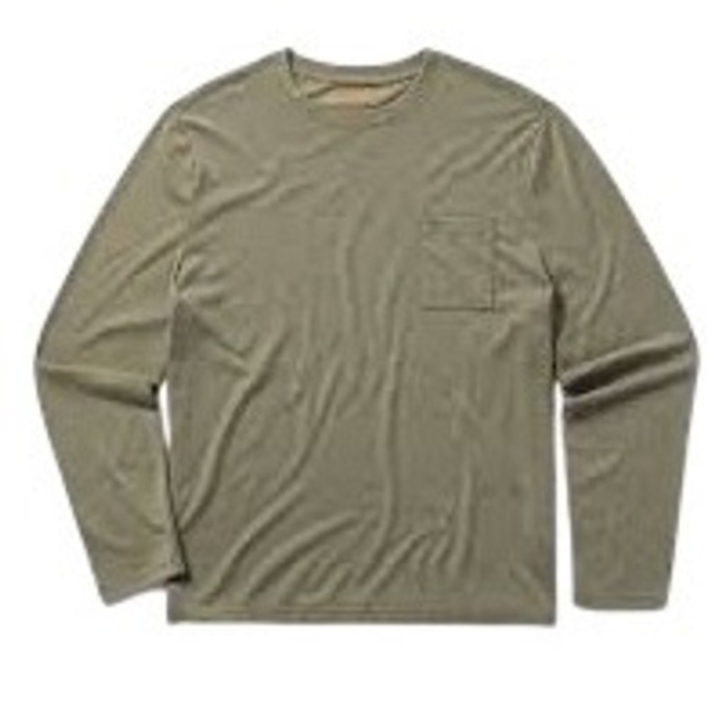 Duck Camp M's Essential Drirelease Crew Long Sleeve Pocket Shirt Mens 2XL Soft